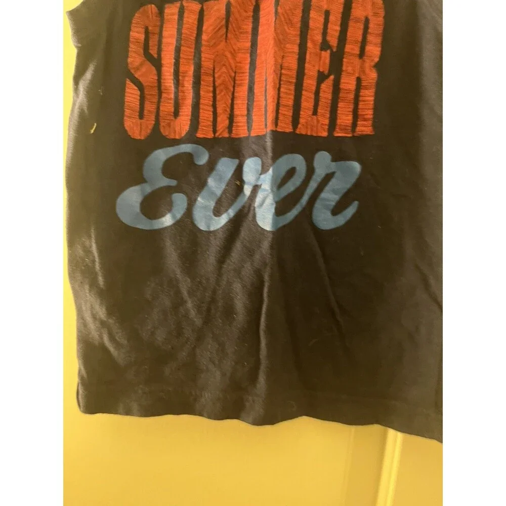Gymboree Boys Graphic Print Muscle Shirt Tank Size 7 Blue